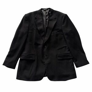 Andrew Fezza Men’s 42R Black Camel Hair 2 Button Coat‎ Sport Jacket Blazer